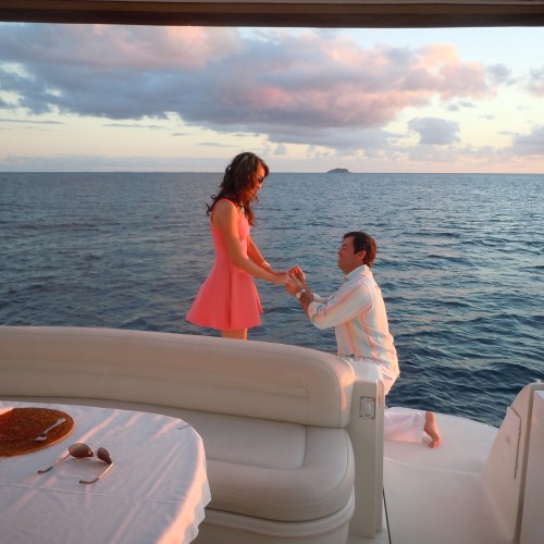 Wedding Proposal Yachts Cancun Luxury Charters 8