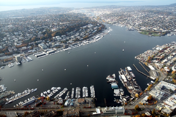 Lake Union in seattle