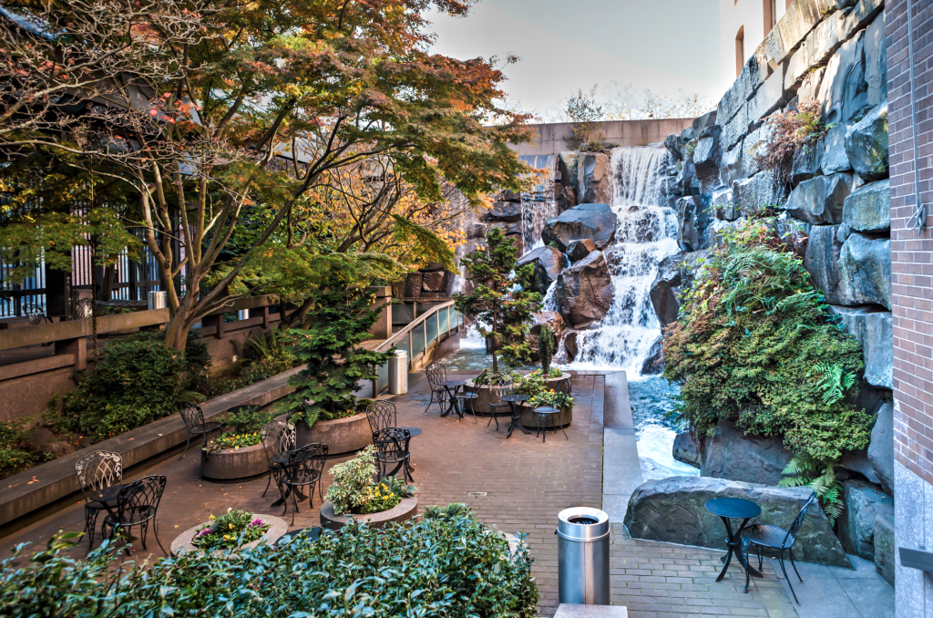 Waterfall Garden Park - Seattle Yacht Charters Daily